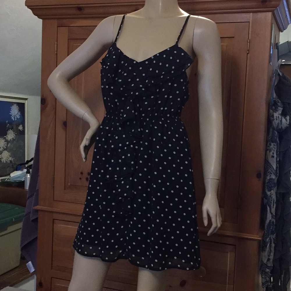 Eyelash Couture Polka Dot Sundress with Ruffles